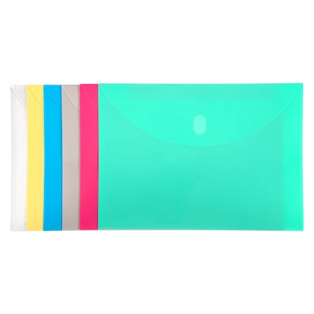 C-Line Products Poly Xl Reusable Envelope, Ltr Size, Side Load, Color May Vary, PK36 58000-DS